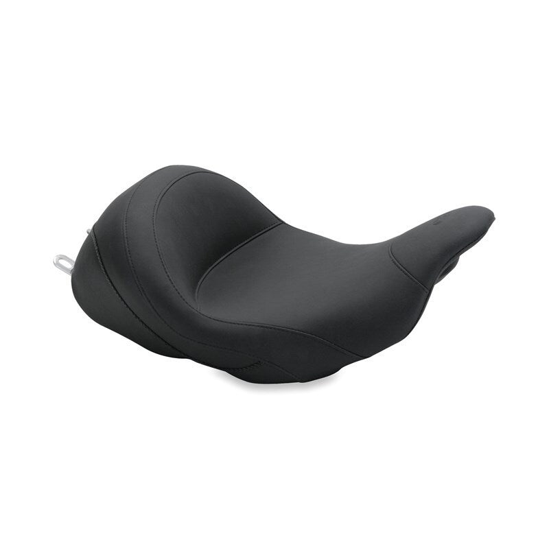 Mustang 08-21 Harley Electra Glide Std, Rd Glide, Rd King, Str Glide Lowdown Solo Seat - Black Mustang 08-21 Harley Electra Glide Std, Rd Glide, Rd King, Str Glide Lowdown Solo Seat - Black