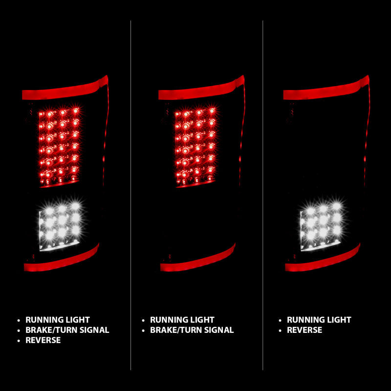 ANZO 15-17 Ford F-150 LED Taillights Black w/ Sequential ANZO 15-17 Ford F-150 LED Taillights Black w/ Sequential