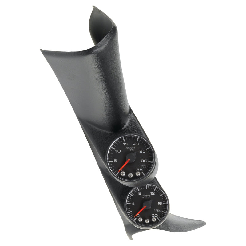 Autometer Diesel Gauge Kit A-Pillar w/ Speaker 01-07 GM Boost/EGT 60psi/2000 degree F Black Spek-Pro Autometer Diesel Gauge Kit A-Pillar w/ Speaker 01-07 GM Boost/EGT 60psi/2000 degree F Black Spek-Pro