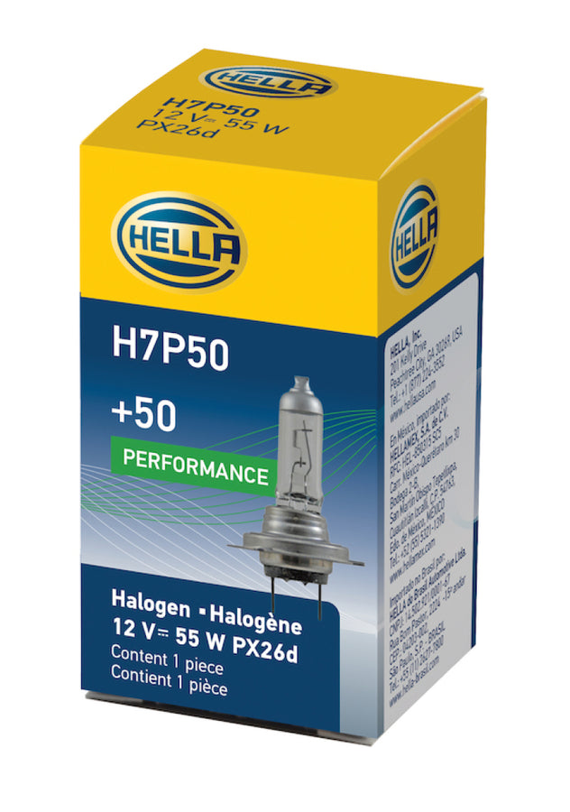 Hella Bulb H7 12V 55W Px26D T4625 +50 Hella Bulb H7 12V 55W Px26D T4625 +50