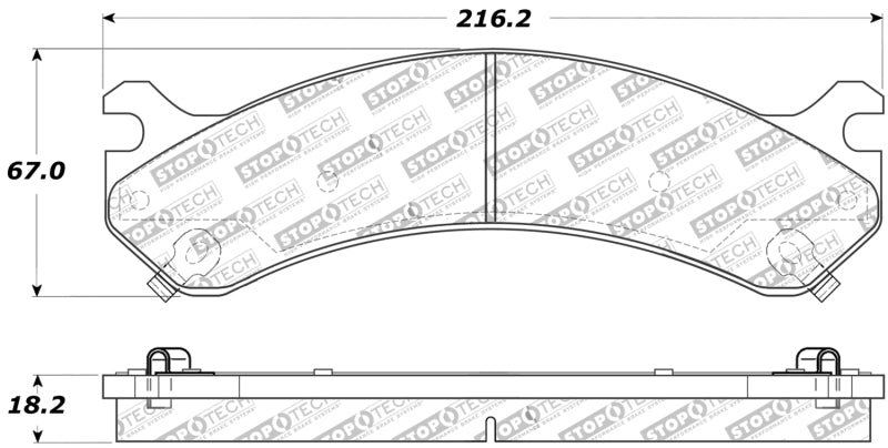 StopTech Performance 99-09 Chevy Silverado/GMC Sierra 3500 Front Brake Pads StopTech Performance 99-09 Chevy Silverado/GMC Sierra 3500 Front Brake Pads