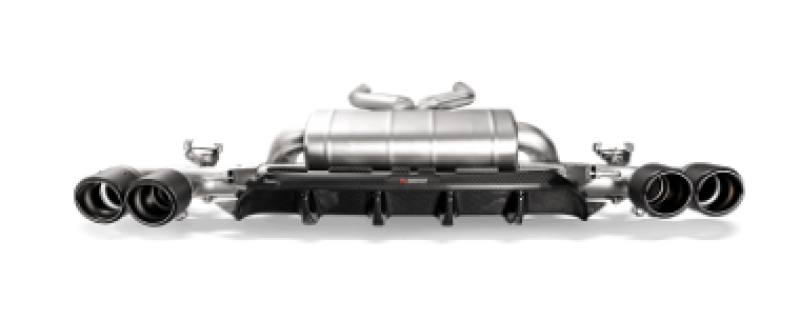 Akrapovic 18+ BMW M5 (F90) Rear Carbon Fiber Diffuser - High Gloss w/ Red/White Akrapovic Logo Akrapovic 18+ BMW M5 (F90) Rear Carbon Fiber Diffuser - High Gloss w/ Red/White Akrapovic Logo