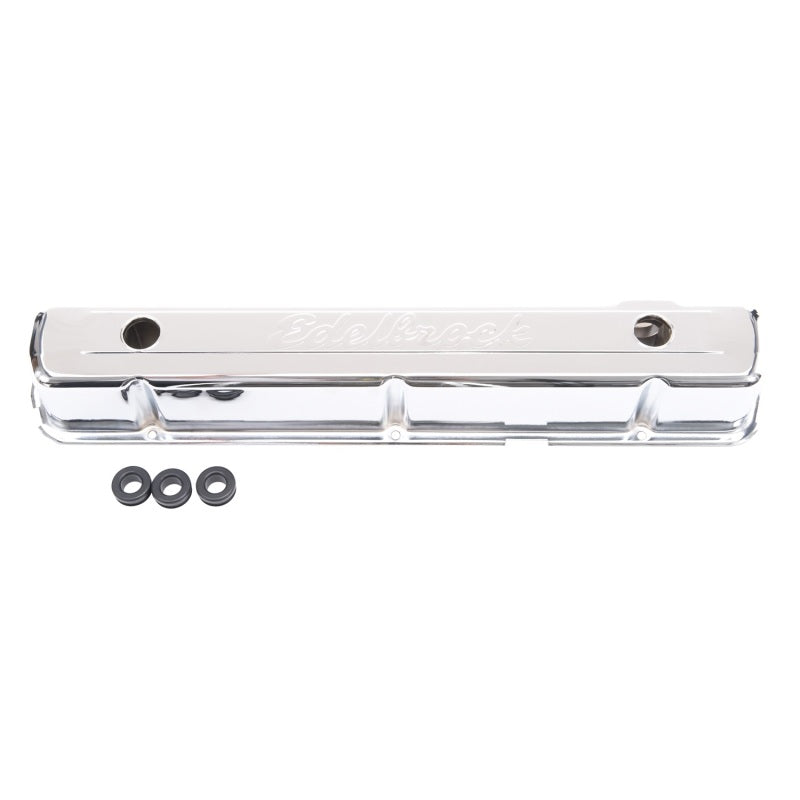 Edelbrock Valve Cover Signature Series Chevrolet 1962-2001 194-292 CI Inline 6 Chrome Edelbrock Valve Cover Signature Series Chevrolet 1962-2001 194-292 CI Inline 6 Chrome