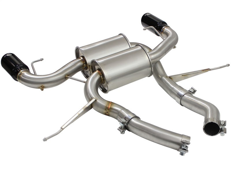 aFe MACHForce XP 2.5in Axle Back Stainless Exhaust w/ Black Tips 07-13 BMW 335i 3.0L L6 (E90/92) N55 aFe MACHForce XP 2.5in Axle Back Stainless Exhaust w/ Black Tips 07-13 BMW 335i 3.0L L6 (E90/92) N55