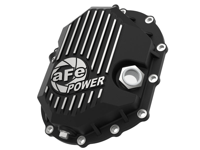 AFE Power 11-18 GM 2500-3500 AAM 9.25 Axle Front Differential Cover Black Machined Street Series AFE Power 11-18 GM 2500-3500 AAM 9.25 Axle Front Differential Cover Black Machined Street Series