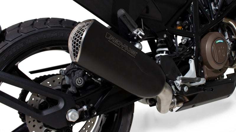 Remus 2018 Husqvarna Vitpilen 701/Svartpilen 701 Euro 8 NXT Black Race Slip On w/Sound Insert Remus 2018 Husqvarna Vitpilen 701/Svartpilen 701 Euro 8 NXT Black Race Slip On w/Sound Insert