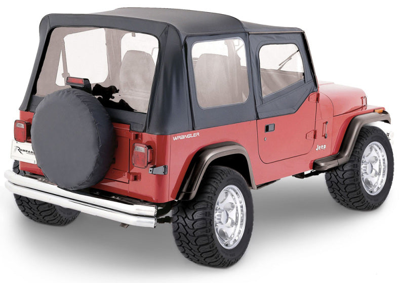 Rampage 1976-1983 Jeep CJ5 Complete Top - Black Denim Rampage 1976-1983 Jeep CJ5 Complete Top - Black Denim