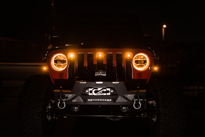 DV8 Offroad 2018+ Jeep JL Grill Amber Marker Lights DV8 Offroad 2018+ Jeep JL Grill Amber Marker Lights