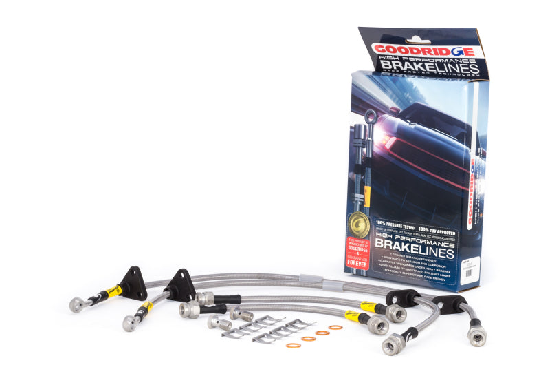 Goodridge 89-91 Honda Civic/CRX (w/Rear Drum) Stainless Steel Brake Line Kit Goodridge 89-91 Honda Civic/CRX (w/Rear Drum) Stainless Steel Brake Line Kit