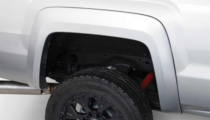 Bushwacker 15-18 GMC Sierra 2500 HD Extend-A-Fender Style Flares 4pc 78.8/97.6in Bed - Black Bushwacker 15-18 GMC Sierra 2500 HD Extend-A-Fender Style Flares 4pc 78.8/97.6in Bed - Black