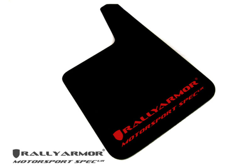 Rally Armor Universal Fit (No Hardware) Motorsport Spec Black UR Mud Flap w/ White Logo Rally Armor Universal Fit (No Hardware) Motorsport Spec Black UR Mud Flap w/ White Logo