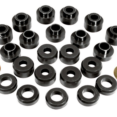 Prothane 97+ Jeep TJ Body Mount Kit - Black