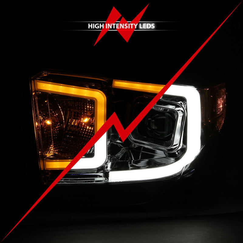 ANZO 14-17 Toyota Tundra Plank Style Projector Headlights Chrome w/ Amber ANZO 14-17 Toyota Tundra Plank Style Projector Headlights Chrome w/ Amber