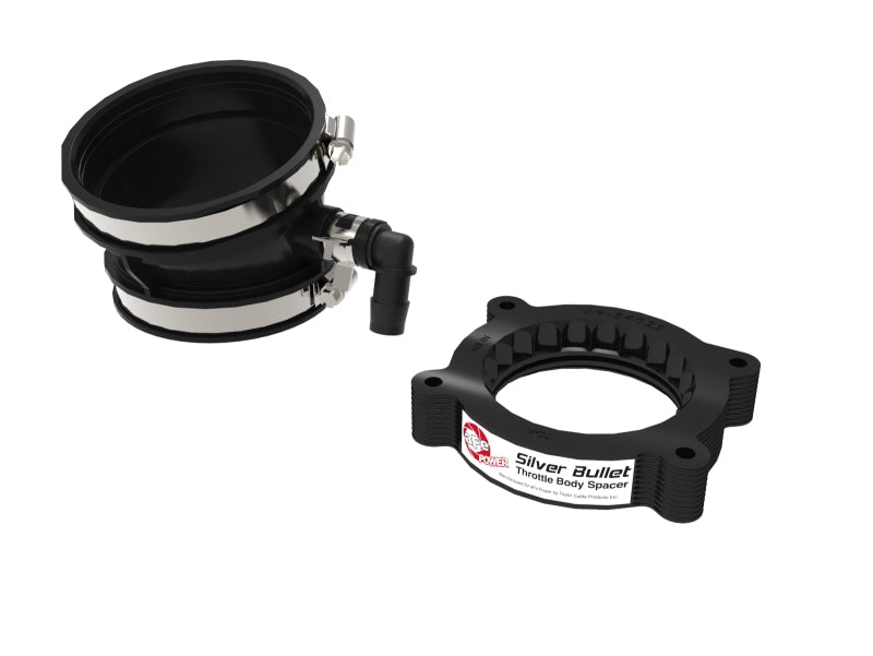 aFe 2020 Vette C8 Silver Bullet Aluminum Throttle Body Spacer / Works With aFe Intake Only - Black aFe 2020 Vette C8 Silver Bullet Aluminum Throttle Body Spacer / Works With aFe Intake Only - Black
