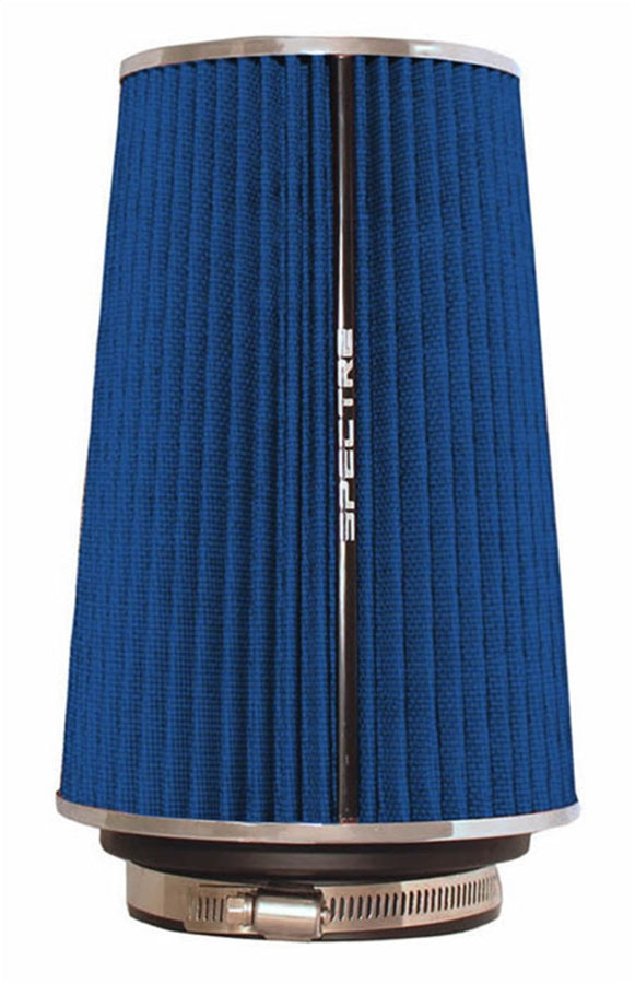Spectre Adjustable Conical Air Filter 9-1/2in. Tall (Fits 3in. / 3-1/2in. / 4in. Tubes) - Blue Spectre Adjustable Conical Air Filter 9-1/2in. Tall (Fits 3in. / 3-1/2in. / 4in. Tubes) - Blue