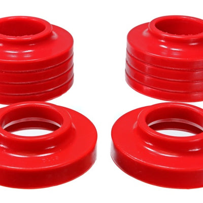 Energy Suspension Jeep Spring Isolators - Red