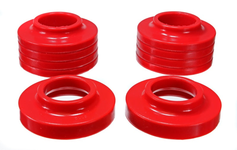 Energy Suspension Jeep Spring Isolators - Red Energy Suspension Jeep Spring Isolators - Red
