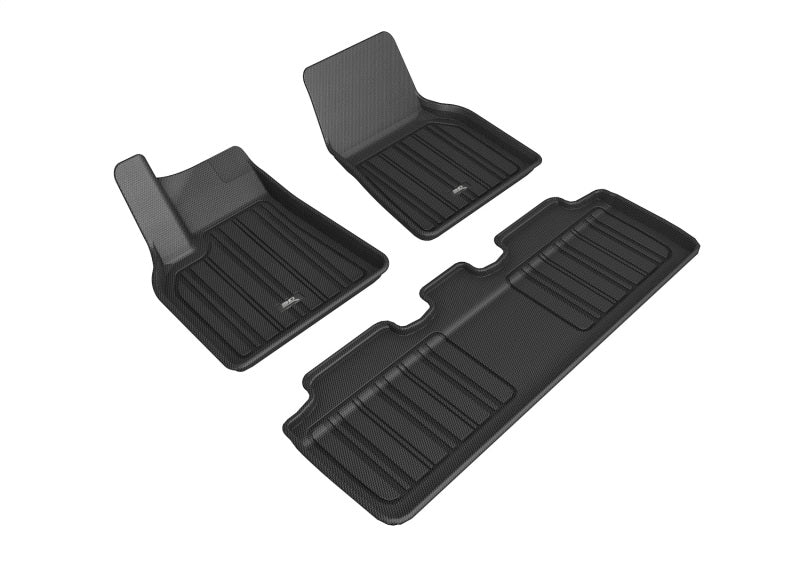 3D MAXpider 2020-2021 Tesla Model Y Elitect 1st & 2nd Row Floormats - Black 3D MAXpider 2020-2021 Tesla Model Y Elitect 1st & 2nd Row Floormats - Black