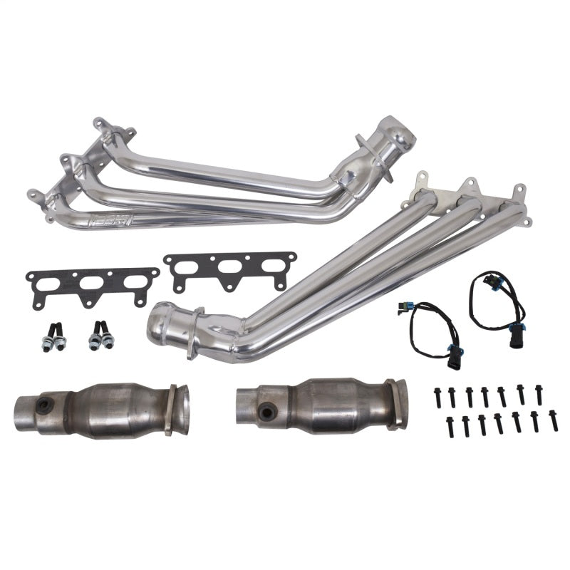 BBK 10-11 Camaro V6 Long Tube Exhaust Headers With Converters - 1-5/8 Silver Ceramic BBK 10-11 Camaro V6 Long Tube Exhaust Headers With Converters - 1-5/8 Silver Ceramic