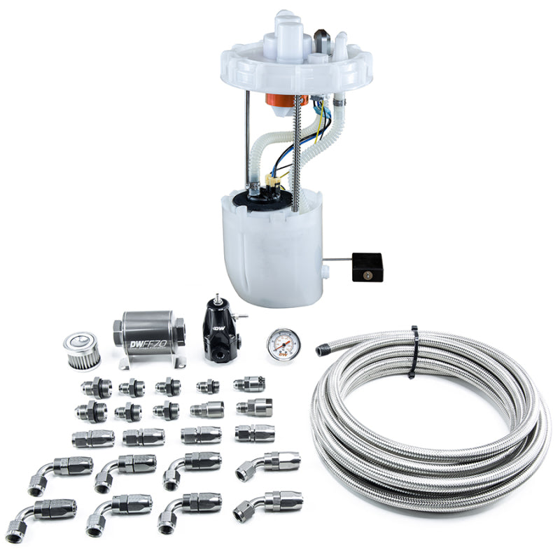 DeatschWerks 12-15 Honda Civic Si/13-15 Acura ILX DW400 Pump Module & Return Kit w/CPE Fuel Lines DeatschWerks 12-15 Honda Civic Si/13-15 Acura ILX DW400 Pump Module & Return Kit w/CPE Fuel Lines