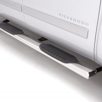 Lund 2019 Chevy Silverado 1500 Crew Cab (Rocker Panel) 6in. Oval Straight SS Nerf Bars - Polished