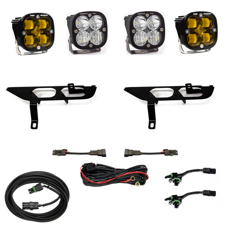 Baja Designs 2021+ Ford F150 Fog Pocket Kit SAE Amber Squadron Pro DC Baja Designs 2021+ Ford F150 Fog Pocket Kit SAE Amber Squadron Pro DC