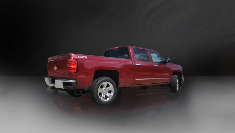 Corsa 2014-19 Sierra/Silverado 1500 Crew/Dbl / Short/Std. Bed 6.2L V8 Black Sport Single SideCB Exht Corsa 2014-19 Sierra/Silverado 1500 Crew/Dbl / Short/Std. Bed 6.2L V8 Black Sport Single SideCB Exht