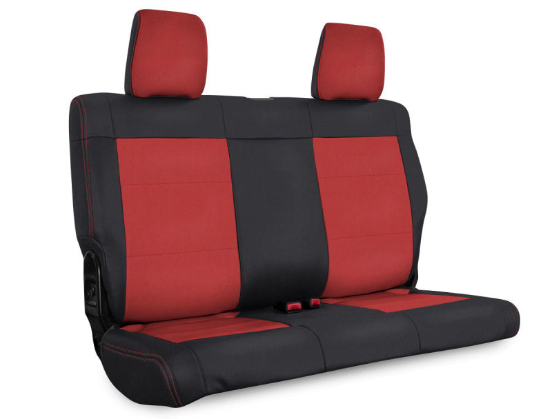 PRP 08-10 Jeep Wrangler JKU Rear Seat Cover/4 door - Black/Red PRP 08-10 Jeep Wrangler JKU Rear Seat Cover/4 door - Black/Red