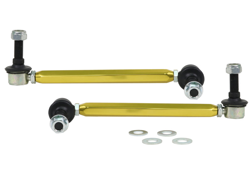Whiteline Universal Sway Bar - Link Assembly Heavy Duty Adjustable 12mm Steel Ball/Ball Style Whiteline Universal Sway Bar - Link Assembly Heavy Duty Adjustable 12mm Steel Ball/Ball Style