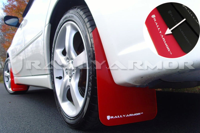 Rally Armor 05-09 Subaru Legacy / Outback Red UR Mud Flap w/White Logo Rally Armor 05-09 Subaru Legacy / Outback Red UR Mud Flap w/White Logo