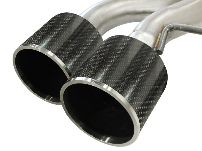 aFe Takeda 3in SS Exhaust Cat-Back 09-14 Nissan GTR V6 3.8L Carbon Fiber Tips aFe Takeda 3in SS Exhaust Cat-Back 09-14 Nissan GTR V6 3.8L Carbon Fiber Tips