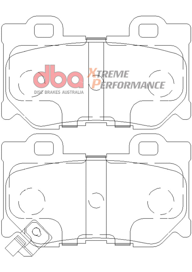 DBA 2009+ Nissan 370Z XP Extreme Performance Rear Brake Pads DBA 2009+ Nissan 370Z XP Extreme Performance Rear Brake Pads