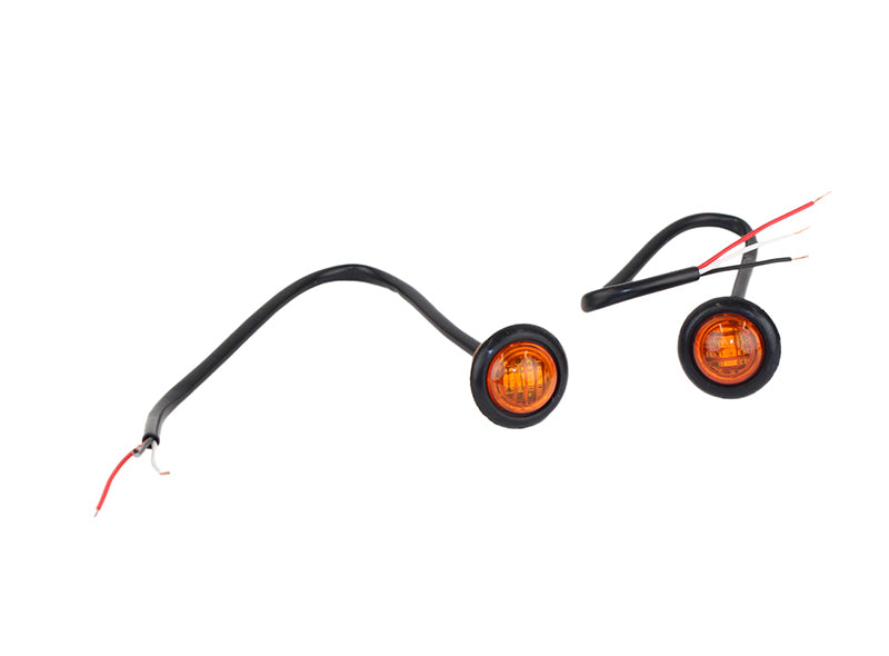 Fishbone Offroad Amber LEDs 3/4In Pair Fishbone Offroad Amber LEDs 3/4In Pair