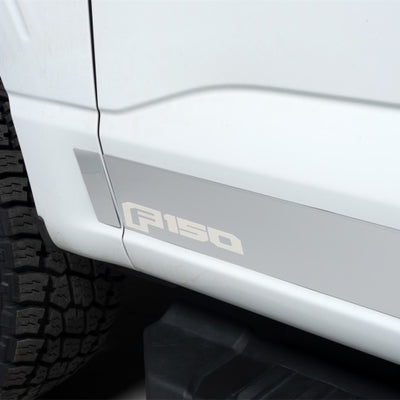 Putco 2021 Ford F-150 Super Crew 6.5ft Short Box Ford Licensed SS Rocker Panels (4.25in Tall 12pcs)