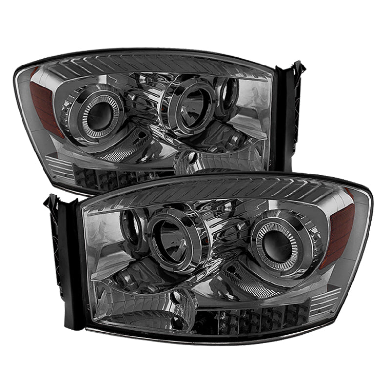 xTune Dodge Ram 1500 06-08 / Ram 2500/3500 06-09 Halo Projector Headlights Smoked PRO-JH-DR06-LED-SM xTune Dodge Ram 1500 06-08 / Ram 2500/3500 06-09 Halo Projector Headlights Smoked PRO-JH-DR06-LED-SM