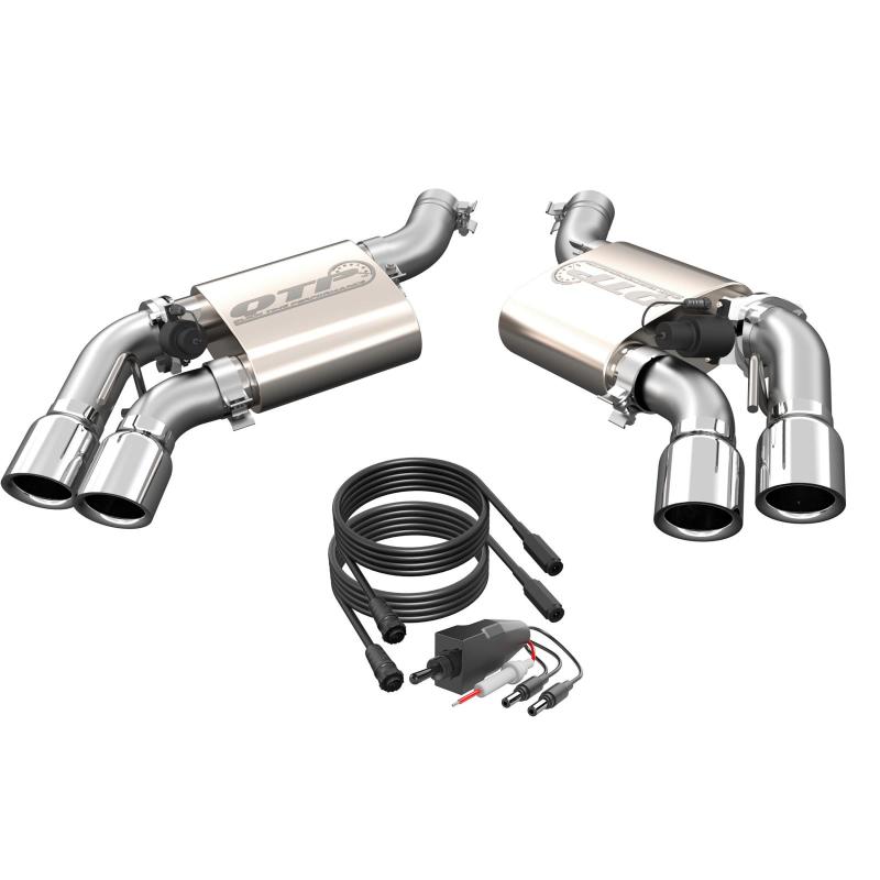 QTP 16-18 Chevrolet Camaro SS 6.2L 304SS Screamer Axle Back Exhaust w/4in Quad Tips QTP 16-18 Chevrolet Camaro SS 6.2L 304SS Screamer Axle Back Exhaust w/4in Quad Tips
