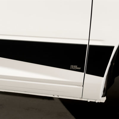 Putco 10-18 RAM 2500 Crew Cab 5.7ft- 5.5in Wide w/o Factory Flares 12pcs Blk Platinum Rocker Panels