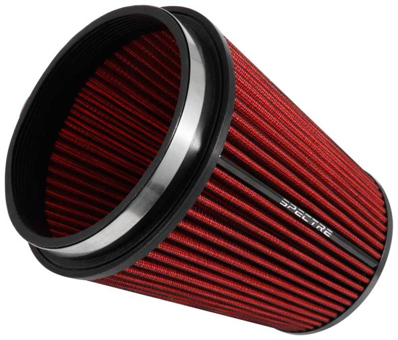 Spectre HPR Conical Air Filter 6in. Flange ID / 7.719in. Base OD / 8.5in. Tall - Red Spectre HPR Conical Air Filter 6in. Flange ID / 7.719in. Base OD / 8.5in. Tall - Red