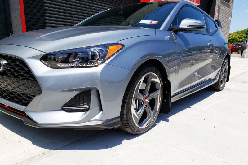 Rally Armor 19-21 Hyundai Veloster Turbo/2.0/R-Spec Red UR Mud Flap w/White Logo Rally Armor 19-21 Hyundai Veloster Turbo/2.0/R-Spec Red UR Mud Flap w/White Logo