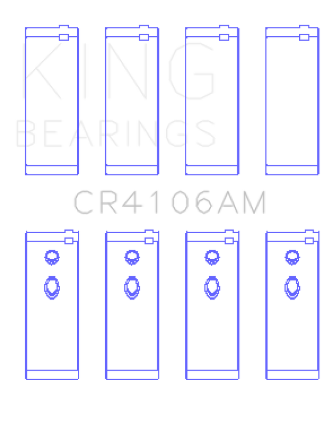 King Engine Bearings Daewoo/GM/Isuzu/Opel/Vauxhall (Size 1.0) Rod Bearing Set King Engine Bearings Daewoo/GM/Isuzu/Opel/Vauxhall (Size 1.0) Rod Bearing Set