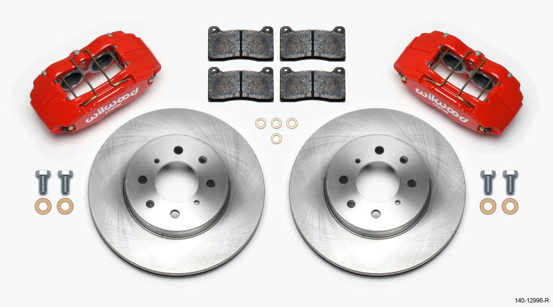 Wilwood DPHA Front Caliper & Rotor Kit Red Honda / Acura w/ 262mm OE Rotor Wilwood DPHA Front Caliper & Rotor Kit Red Honda / Acura w/ 262mm OE Rotor