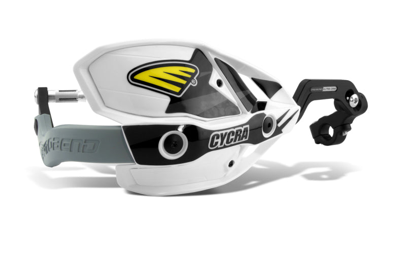 Cycra CRM Ultra 1-1/8 in. Clamp w/White Shields/White Covers Cycra CRM Ultra 1-1/8 in. Clamp w/White Shields/White Covers