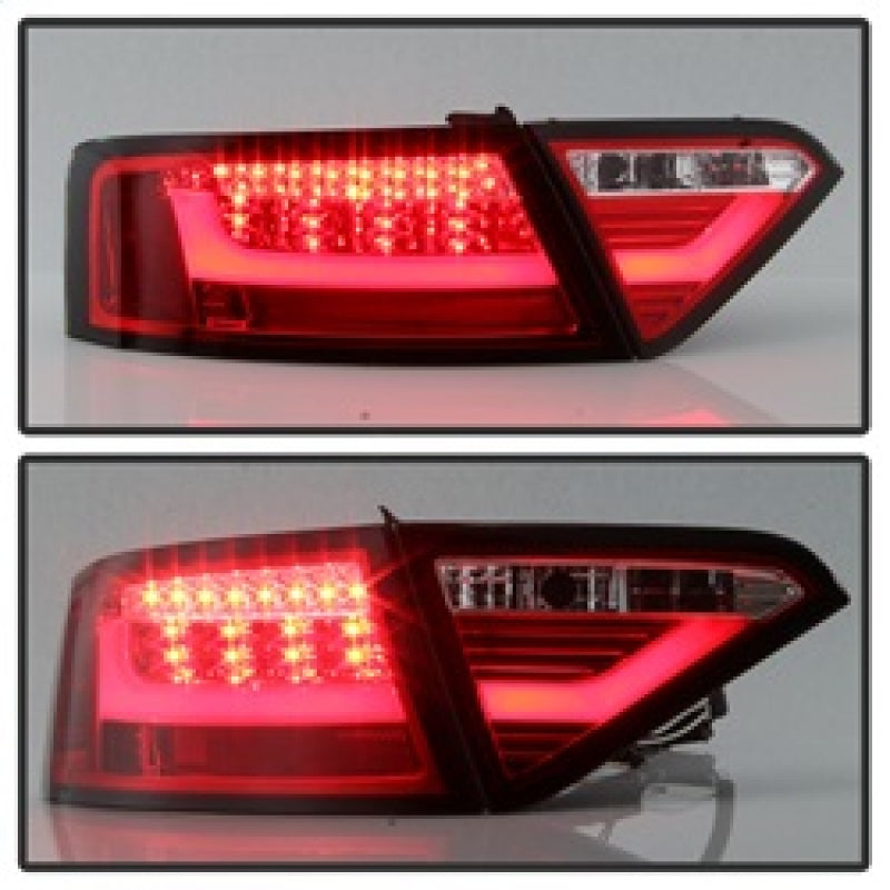 Spyder 08-12 Audi A5 LED Tail Lights - Red Clear ALT-YD-AA508V2-LED-RC Spyder 08-12 Audi A5 LED Tail Lights - Red Clear ALT-YD-AA508V2-LED-RC