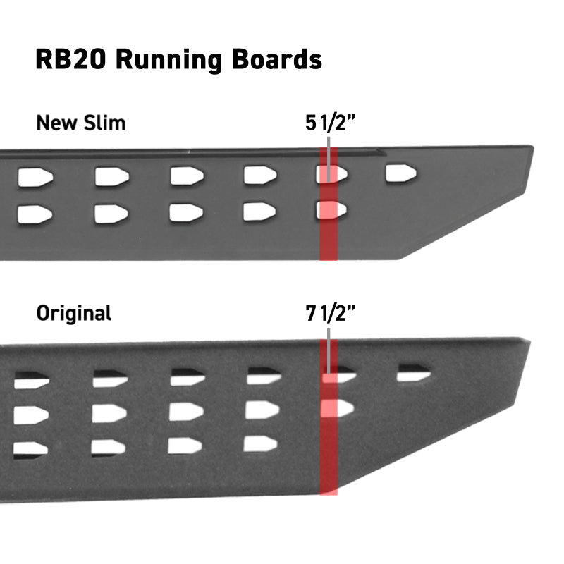 Go Rhino RB20 Slim Running Boards - Universal 73in. - Tex. Blk Go Rhino RB20 Slim Running Boards - Universal 73in. - Tex. Blk