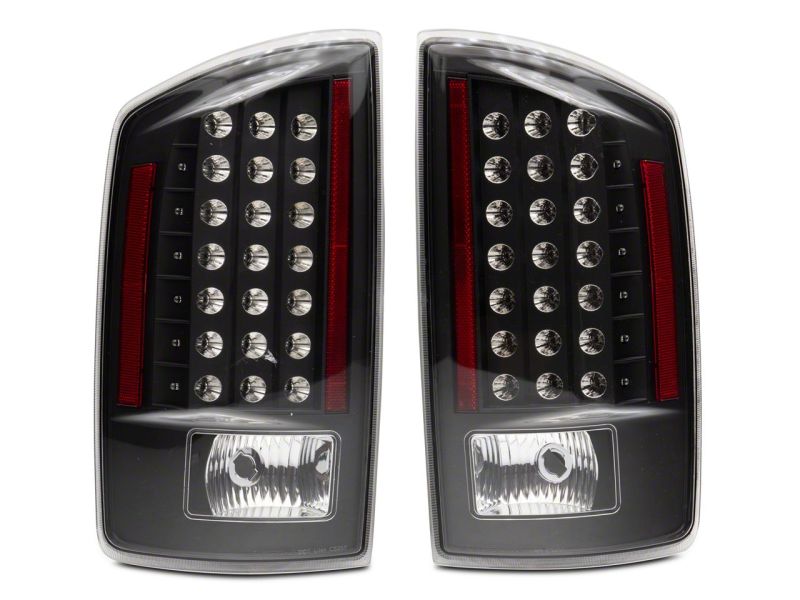 Raxiom 07-08 Dodge RAM 1500 LED Tail Lights- Blk Housing (Clear Lens) Raxiom 07-08 Dodge RAM 1500 LED Tail Lights- Blk Housing (Clear Lens)