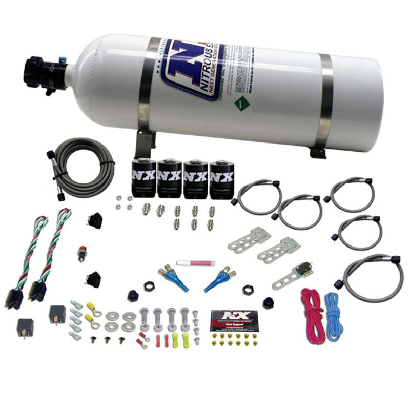 Nitrous Express GM EFI Dual Stage Nitrous Kit (50-150HP x 2) w/15lb Bottle Nitrous Express GM EFI Dual Stage Nitrous Kit (50-150HP x 2) w/15lb Bottle
