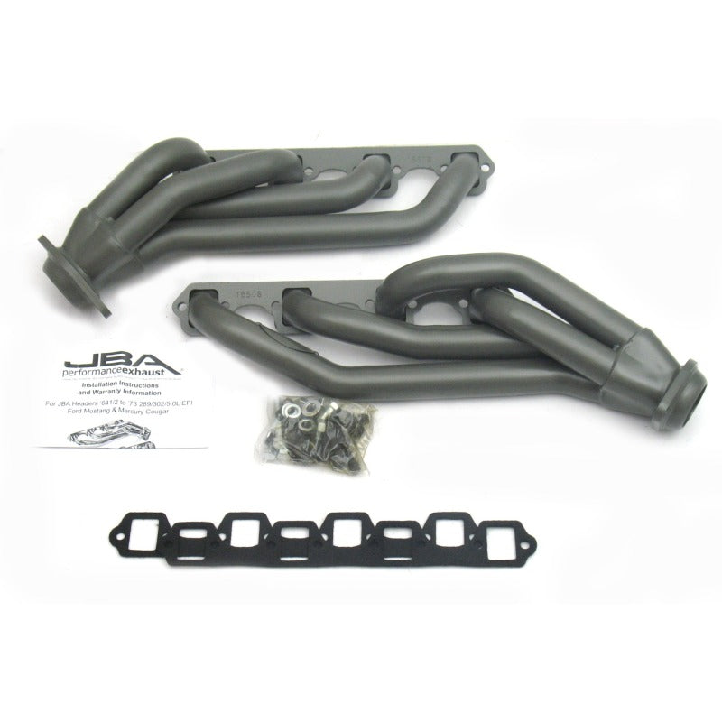 JBA 65-73 Ford Mustang 260-302 SBF 1-5/8in Primary Ti Ctd Mid Length Header JBA 65-73 Ford Mustang 260-302 SBF 1-5/8in Primary Ti Ctd Mid Length Header