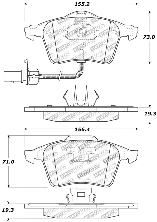 StopTech Performance 1/05-09 Audi A4/A4 Quattro Front Brake Pads StopTech Performance 1/05-09 Audi A4/A4 Quattro Front Brake Pads