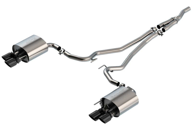 Borla 19-20 Ford Mustang Ecoboost 2.3L 2.25in S-type Exhaust w/ Valves - Black Chrome Tips Borla 19-20 Ford Mustang Ecoboost 2.3L 2.25in S-type Exhaust w/ Valves - Black Chrome Tips