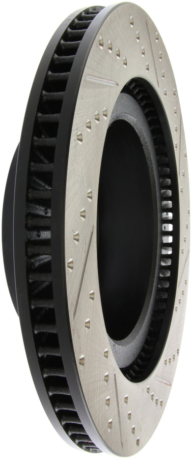 StopTech 07-09 Toyota Tundra / 08-09 Toyota Sequoia Front Right Slotted & Drilled Rotor StopTech 07-09 Toyota Tundra / 08-09 Toyota Sequoia Front Right Slotted & Drilled Rotor